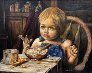 Little Boy Eating Food